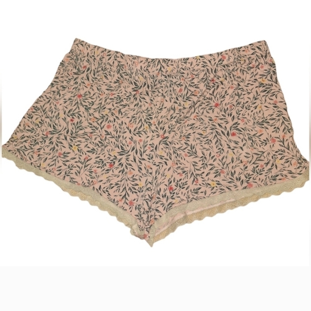 Penningtons Voglio Light Pink Floral Pj Shorts Size 3X